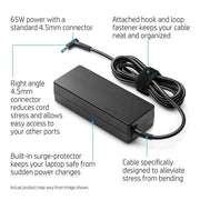 HP Original 65W 4.5mm Small Blue Pin 19.5V 3.33A Laptop Charger Adapter - SWIFT PERIPHERALSY5Y43AA