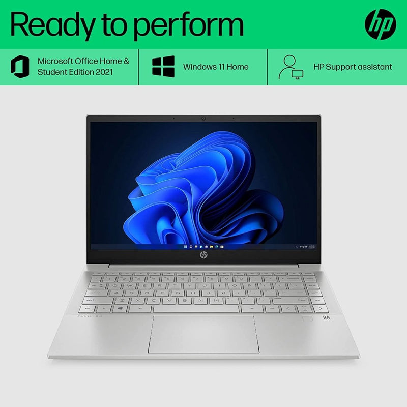 HP PAV 14 - DV2041TU [CI5 - 1235U 12TH GEN/16GB DDR4/512GB SSD/WIN11 HOME+MSO/14.0 INCH/INTEGRATED GRAPHICS /1 YEAR(S)/SILVER/TOUCH] - SWIFT PERIPHERALS1084399