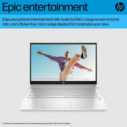 HP PAV 15 - EG2009TU [CI5 - 1240P 12TH GEN/8GB DDR4/512GB SSD/NO DVD/WIN11 HOME+MSO/15.6 INCH/INTEGRATED GRAPHICS/1 YEAR/SILVER] - SWIFT PERIPHERALS107456