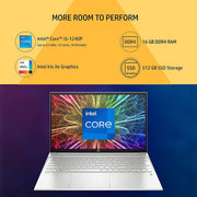 HP PAV 15 - EG2091TU [CI5 - 1240P 12TH GEN/16G DDR4/512GB SSD/NO DVD/WIN11 HOME+MSO/15.6 INCH/INTEGRATED GRAPHICS/1 YEAR/SILVER] - SWIFT PERIPHERALS1083821