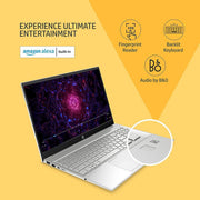 HP PAV 15 - EG2091TU [CI5 - 1240P 12TH GEN/16G DDR4/512GB SSD/NO DVD/WIN11 HOME+MSO/15.6 INCH/INTEGRATED GRAPHICS/1 YEAR/SILVER] - SWIFT PERIPHERALS1083821