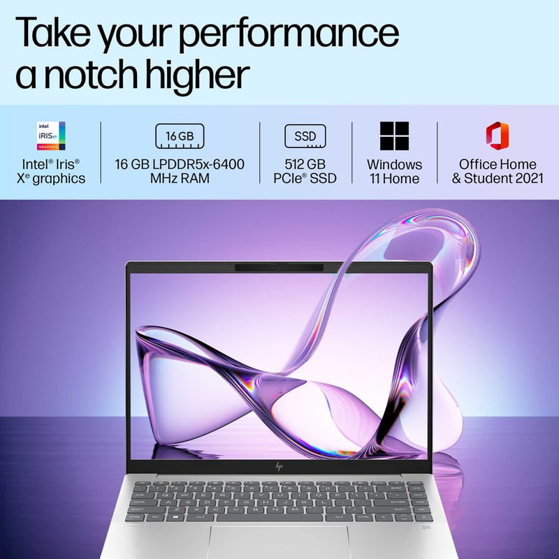 HP PAV PLUS 14 - EW0116TU [CI5 - 1335U 13TH GEN/16GB/512GB SSD/WIN11 HOME+MSO/14.0 INCH/INTEGRATED GRAPHICS /1 YEAR(S)/SILVER] LAPTOP - SWIFT PERIPHERALS1088848