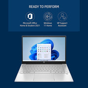HP PAVILION 14 DV2053TU [CI5 - 1235U 12TH GEN/8GB/512GB SSD/WIN11 HOME+MSO/14.0 INCH/INTEGRATED GRAPHICS /1 YEAR(S)/SILVER] - SWIFT PERIPHERALS107952