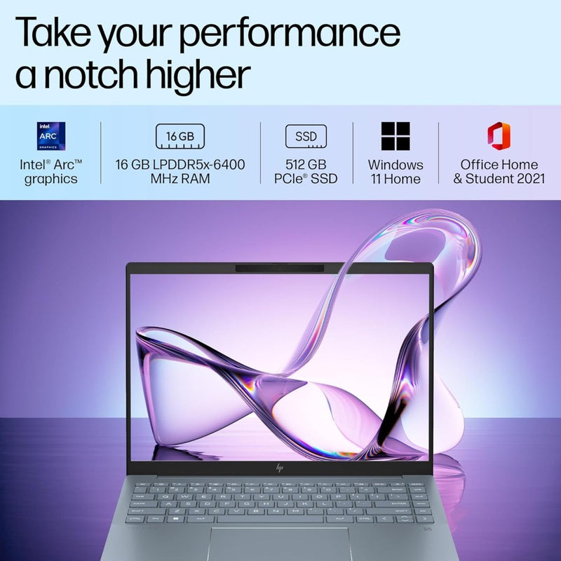 HP PAVILION 14 EW1082TU [ULTRA5 - 125H 14TH GEN/16GB/512GB SSD/WIN11 HOME/14.0 INCH/INTEGRATED GRAPHICS /1 YEAR(S)/BLUE] - SWIFT PERIPHERALS1089531