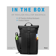 HP Pavilion 15.6 inch Rolltop Backpack for Laptops - SWIFT PERIPHERALS5EE87AA