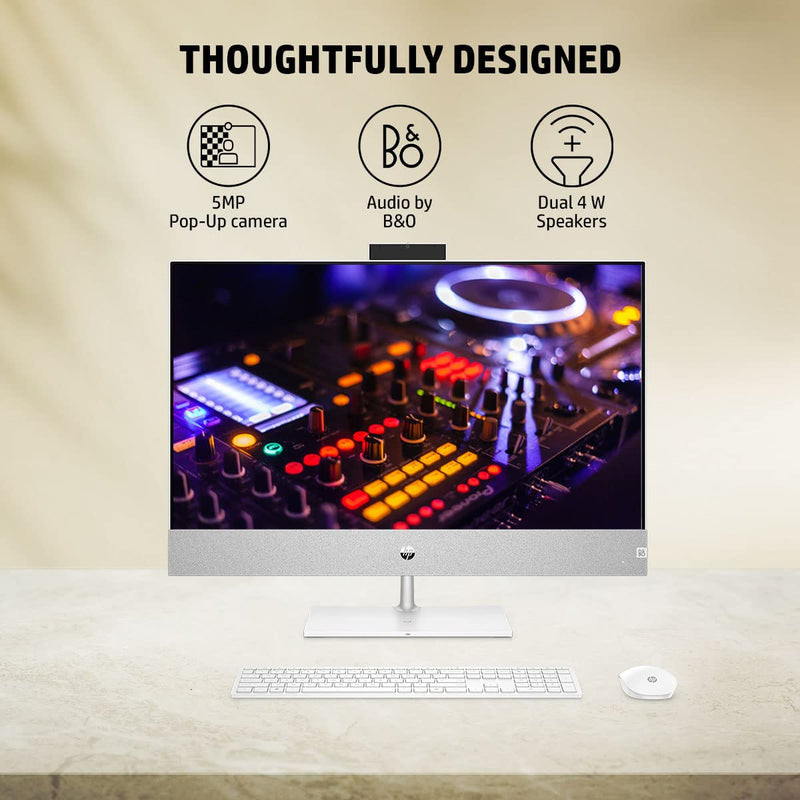 HP PAVILION AIO PC,INTEL CORE I7 13700T,27 INCH FHD 3 SIDED MICRO - EDGE DISPLAY/16GB RAM/1TB SSD/WIN 11/MSO/INTEL UHD GRAPHICS 770 GRAPHICS/WIRELESS KEYBOARD & MOUSE/8.3 KGS 27 - CA2113IN - WINDOWS 11 S - SWIFT PERIPHERALS7L856PA