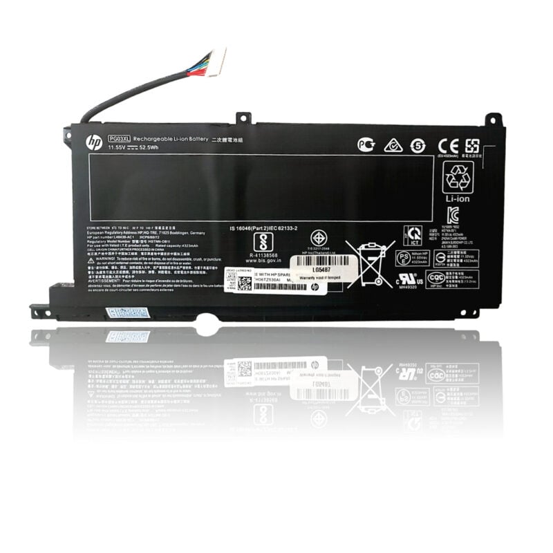 HP PG03XL Original OEM 52.5Whr 4323mAh 11.55V 3 Cell Laptop Battery - SWIFT PERIPHERALSPG03XL-OEM