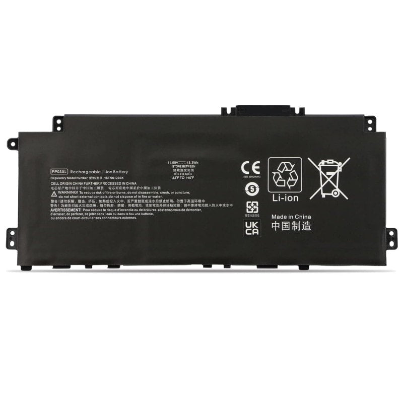 HP PP03XL Original OEM 43.3Whr 3560mAh 11.55V 3 Cell Laptop Battery - SWIFT PERIPHERALSPP03XL-OEM