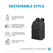 HP Renew Business 17.3 - inch Laptop Backpack with RFID and Bluetooth Tracker Pocket - SWIFT PERIPHERALS3E2U5UT