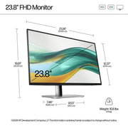 HP S5 Pro 524PF 23.8" 75Hz 1080p FHD IPS Panel 100% sRGB Anti Glare Monitor - SWIFT PERIPHERALS9D9L6UT