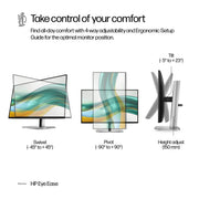 HP S5 Pro 524PF 23.8" 75Hz 1080p FHD IPS Panel 100% sRGB Anti Glare Monitor - SWIFT PERIPHERALS9D9L6UT