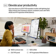 HP S5 Pro 524PF 23.8" 75Hz 1080p FHD IPS Panel 100% sRGB Anti Glare Monitor - SWIFT PERIPHERALS9D9L6UT