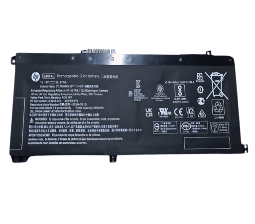 HP SA04XL Original OEM 55.67Whr 3470mAh 15.12V 4 Cell Laptop Battery for Select HP Laptops - SWIFT PERIPHERALSSA04XL-OEM