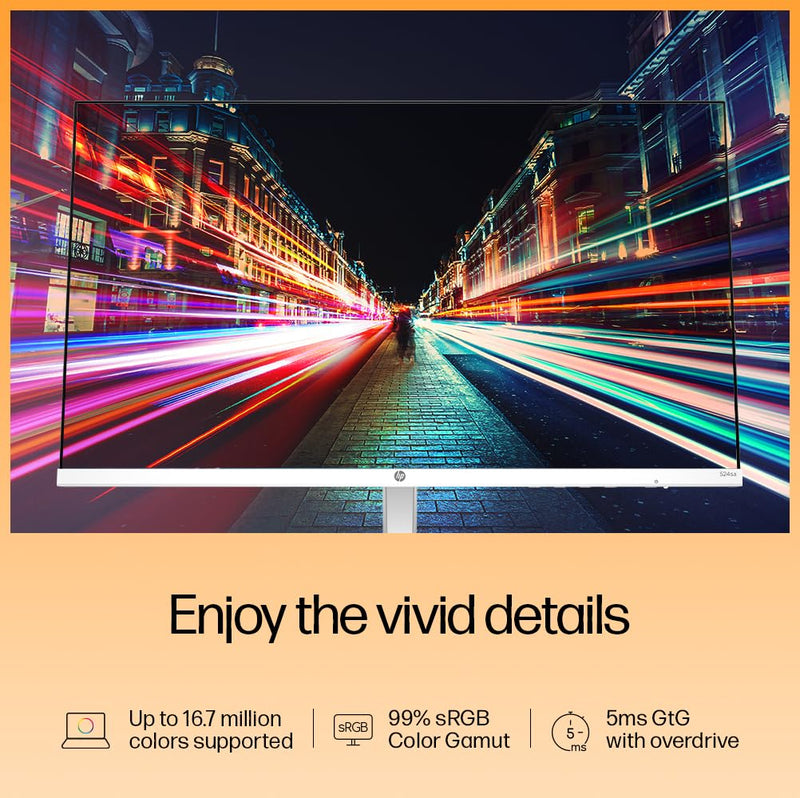 HP SERIES 5 23.8 INCH FHD MONITOR WITH SPEAKERS - 524SA, 23.8 INCH(60.5CM),FHD(1920 X 1080),300 NITS,INTEGRATED SPEAKERS, EYS EASE,ANTI - GLARE,2.58KG - SWIFT PERIPHERALS1089848