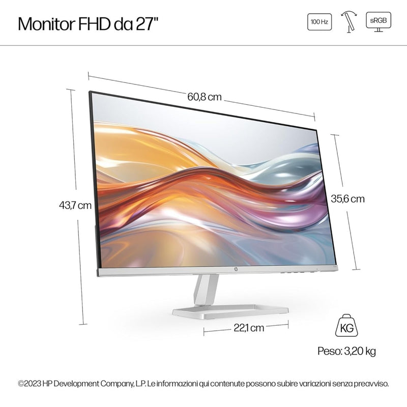 HP SERIES 5 27 INCH FHD MONITOR - 527SF - SWIFT PERIPHERALS1089403