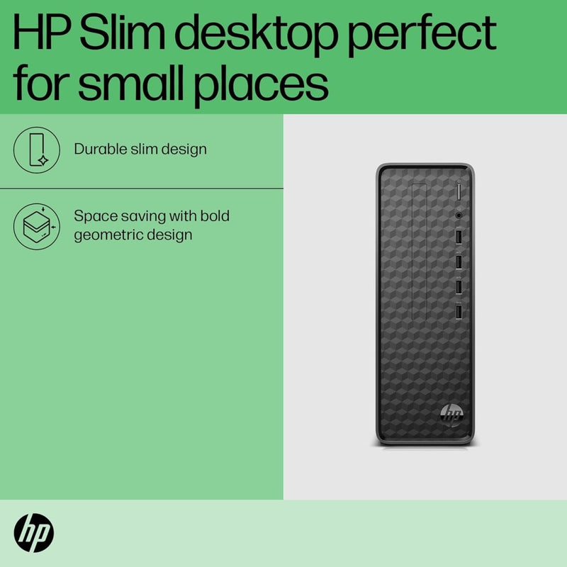 HP SLIM DESKTOP 501 - PF2369IN TOWER PC 12TH GEN INTEL CORE I5 - 12400T(8GB/256 GB SDD/1 TB HDD/WIN 11/MSO/DARK BLACK), WINDOWS 11 HOME, 501 - PF2369IN - SWIFT PERIPHERALS6H1U3PA