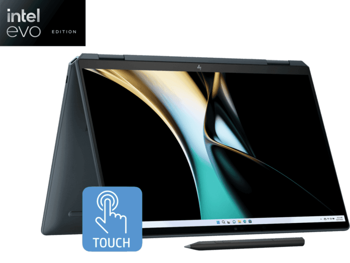 HP SPECTRE X360, INTEL EVO CORE ULTRA 7 155H, BUILT - IN AI, 14 - INCH (35.6 CM), 2.8K OLED, 32GB LPDDR5X, 1TB SSD, 120 HZ IMAX, 9MP IR CAMERA W/CAMERA SHUTTER (WIN 11, MSO, BLUE, 1.34 KG), EU0556TU - SWIFT PERIPHERALSHPLAPTOP-004