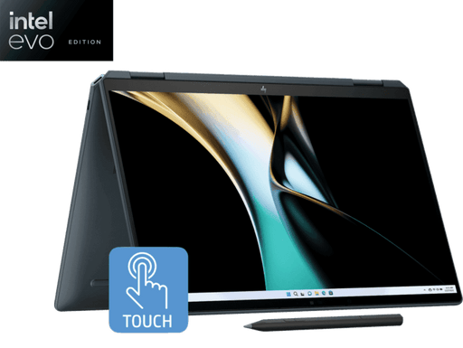 HP SPECTRE X360, INTEL EVO CORE ULTRA 7 155H, BUILT - IN AI, 14 - INCH (35.6 CM), 2.8K OLED, 32GB LPDDR5X, 1TB SSD, 120 HZ IMAX, 9MP IR CAMERA W/CAMERA SHUTTER (WIN 11, MSO, BLUE, 1.34 KG), EU0556TU - SWIFT PERIPHERALSHPLAPTOP-004
