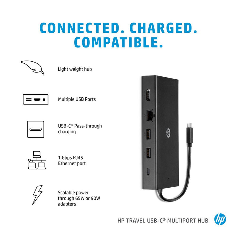 HP Travel USB - C Multi port Hub Docking Station with USB - C and RJ - 45 port - SWIFT PERIPHERALS1C1Y5AA
