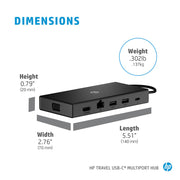 HP Travel USB - C Multi port Hub Docking Station with USB - C and RJ - 45 port - SWIFT PERIPHERALS1C1Y5AA