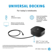 HP USB - C Dock G5 Docking Station with Thunderbolt RJ - 45 Port and Up to 3 Displays Connectivity - SWIFT PERIPHERALS5TW10AA