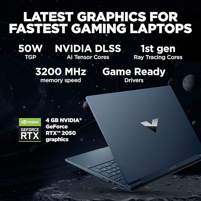 HP VICTUS 15 FA1312TX [CI5 - 12450H 12TH GEN/8GB/512GB SSD/WIN11 HOME+MSO/15.6 INCH/4GB - RTX2050 GRAPHICS /1 YEAR(S)/BLACK] - SWIFT PERIPHERALS1088969