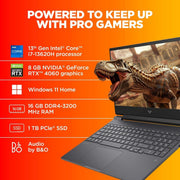 HP VICTUS 15 FA1333TX [CI7 - 13620H 13TH GEN/16GB/1TB SSD/WIN11 HOME+MSO/15.6 INCH/8GB - RTX4060 GRAPHICS /1 YEAR(S)/BLACK] - SWIFT PERIPHERALS1089314