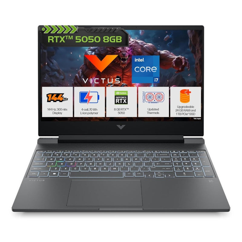 HP VICTUS 15 FA2309TX [CI7 - 13620H/24GB/1TB SSD/WIN11 HOME+MS24/15.6"/8GB - RTX5050 GRAPHICS/1 YEAR(S)/BLUE] - SWIFT PERIPHERALS1094490
