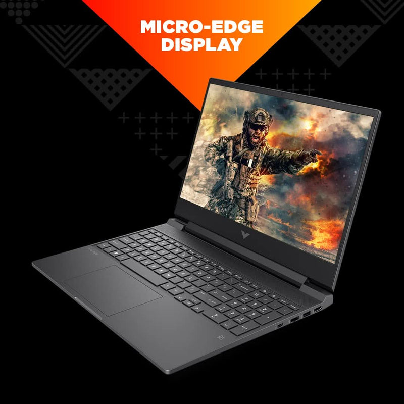 HP VICTUS 15 - FB0040AX [R5 - 5600H RYZEN/8GB DDR4/512GB SSD/NO DVD/WIN11 HOME+MSO/15.6 INCH/4GB GRAPHICS GTX 1650/1 YEAR/BLACK] - SWIFT PERIPHERALS1082172