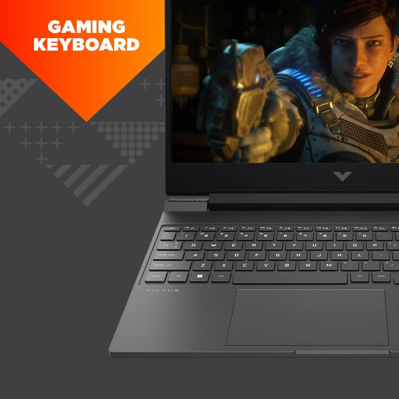 HP VICTUS 15 - FB0050AX [R5 - 5600H RYZEN/8GB DDR4/512GB SSD/NO DVD/WIN11 HOME+MSO/15.6 INCH/4GB GRAPHICS RTX 3050TI/1 YEAR/SILVER] - SWIFT PERIPHERALS1081807