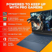 HP VICTUS 16 S0095AX [R7 - 7840HS RYZEN/16GB/512GB SSD/WIN11 HOME/16.0 INCH/6GB - RTX3050 GRAPHICS /1 YEAR(S)/BLUE] - SWIFT PERIPHERALS1086379