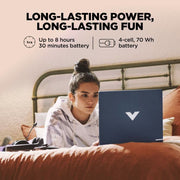 HP VICTUS AMD RYZEN 9 OCTA CORE 8945HS - (16 GB/1 TB SSD/WINDOWS 11 HOME/8 GB GRAPHICS/NVIDIA GEFORCE RTX 4060/144 HZ) 15 - FB3025AX GAMING LAPTOP (15.6 INCH, PERFORMANCE BLUE, CHROME LOGO, 2.29 KG, WITH MS OFFICE) - SWIFT PERIPHERALS1092881