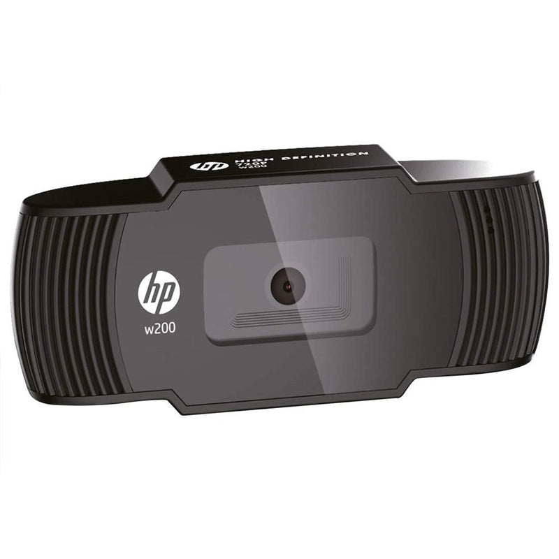 HP W200 720P HD Web Camera with Built - in Mic and 72° Wide Angle View - SWIFT PERIPHERALS20L58AA