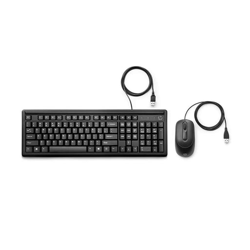 HP WIRED KEYBOARD AND MOUSE 160 (6HD76AA) - SWIFT PERIPHERALS105390