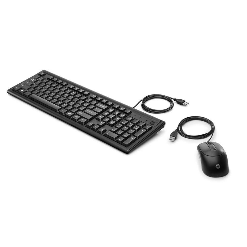 HP WIRED KEYBOARD AND MOUSE 160 (6HD76AA) - SWIFT PERIPHERALS105390