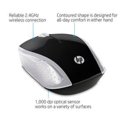 HP Wireless Optical Mouse 200 (Pike Silver) - SWIFT PERIPHERALS2HU84AA