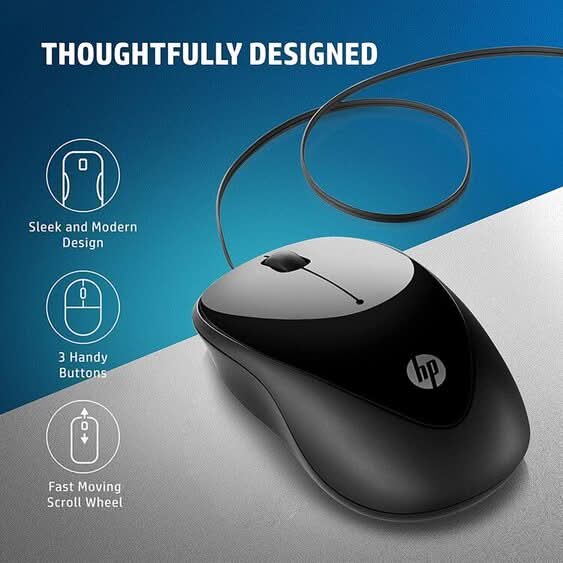 HP X1000 WIRED USB MOUSE - SWIFT PERIPHERALS106367