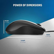 HP X1000 WIRED USB MOUSE - SWIFT PERIPHERALS106367