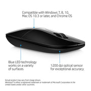 HP Z3700 Wireless Mouse with 1200DPI and 2.4GHz Connectivity - Black - SWIFT PERIPHERALSV0L79AA