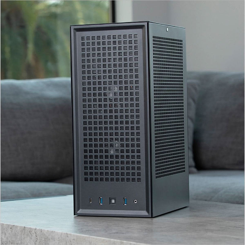 HYTE REVOLT 3 SMALL FORM FACTOR PREMIUM ITX COMPUTER GAMING CASE ONLY, METAL, BLACK CS - HYTE - REVOLT3 - B - SWIFT PERIPHERALS1092499