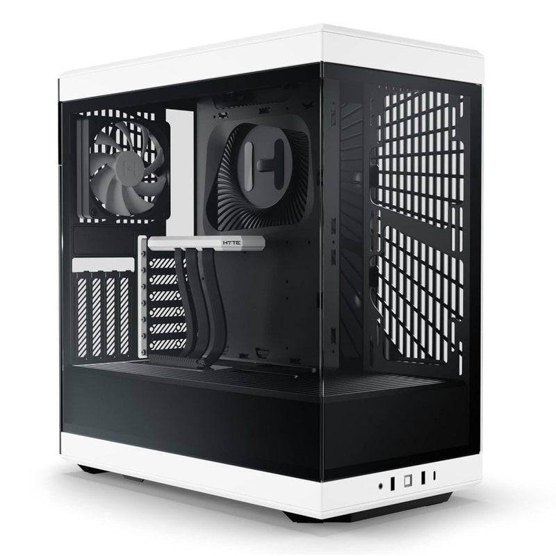 HYTE Y40 (ATX) MID TOWER CABINET (BLACK AND WHITE) CS - HYTE - Y40 - BW - SWIFT PERIPHERALS1089829