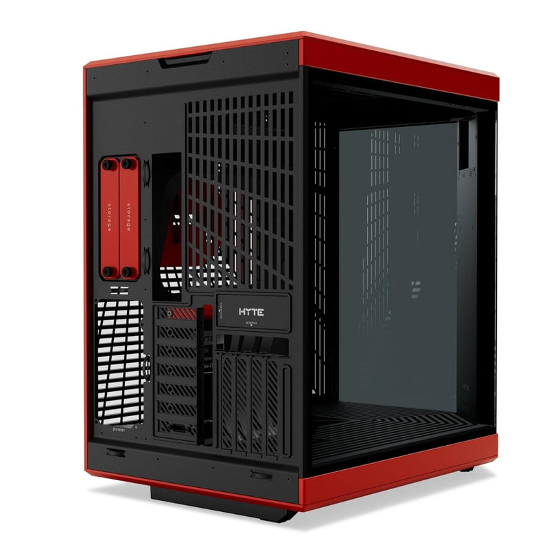 HYTE Y70 (E - ATX) MID TOWER CABINET (BLACK AND RED) CS - HYTE - Y70 - BR - SWIFT PERIPHERALSCS-HYTE-Y70-BR