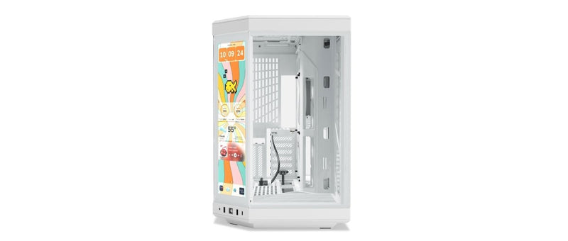 HYTE Y70 TOUCH INFINITE (E - ATX) MID TOWER CABINET (SNOW WHITE) CS - HYTE - Y70TI - WW - SWIFT PERIPHERALS1090657