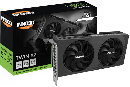 INNO3D 8GB GEFORCE RTX 5060 TWIN X2 GRAPHIC CARD - SWIFT PERIPHERALS1095228