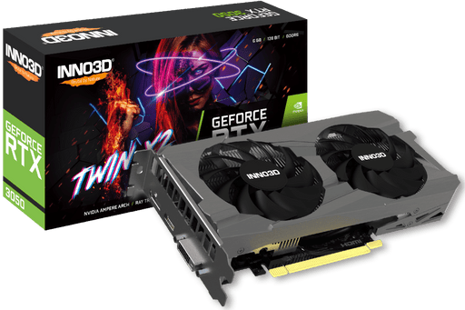 INNO3D GEFORCE RTX 3050 TWIN X2 6GB GRAPHICS CARD - SWIFT PERIPHERALS1089591