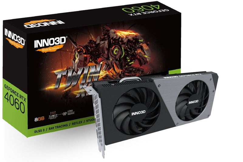 INNO3D GEFORCE RTX 4060 8GB TWIN X2 GRAPHIC CARD - SWIFT PERIPHERALS1085944
