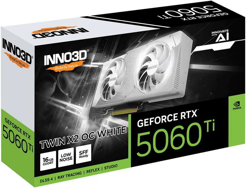 INNO3D GEFORCE RTX 5060 TI 16GB TWIN X2 OC WHITE - SWIFT PERIPHERALS1095227