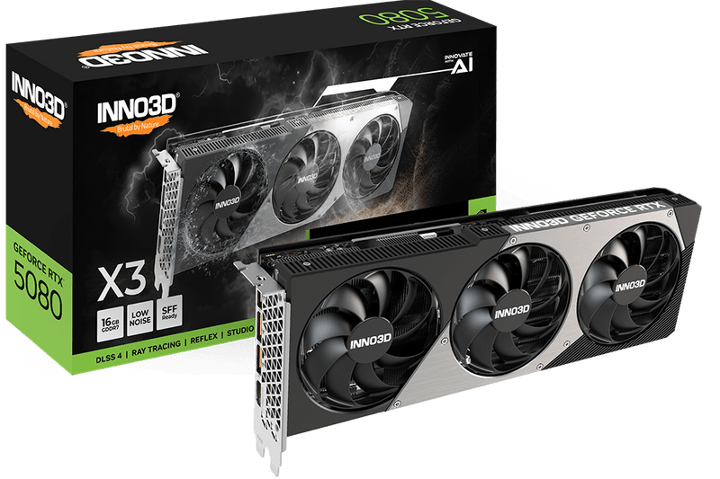INNO3D GEFORCE RTX 5080 X3 NVIDIA GRAPHIC CARD - SWIFT PERIPHERALS1092369