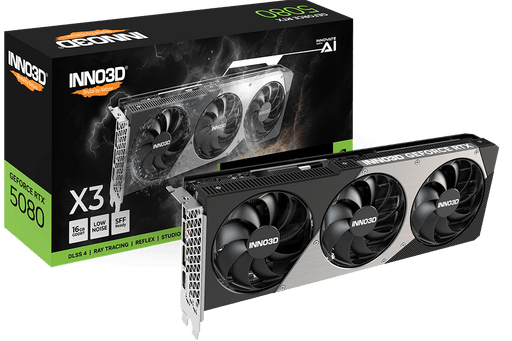INNO3D GEFORCE RTX 5080 X3 NVIDIA GRAPHIC CARD - SWIFT PERIPHERALS1092369