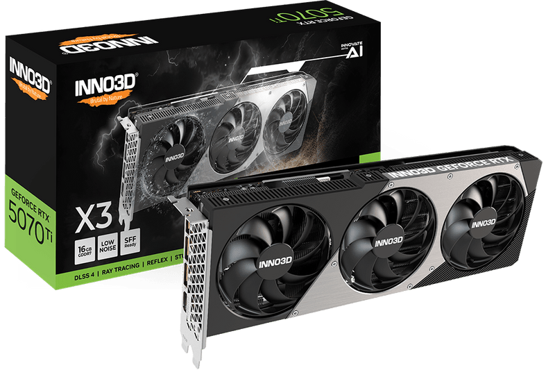 INNO3D RTX 5070 TI X3 16GB GRAPHICS CARD - SWIFT PERIPHERALS1092914